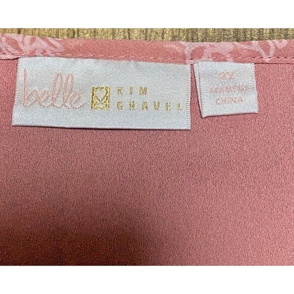 Belle by Kim Gravel Floral Medallion Printed Blouse Women’s 2X - Picture 4 of 4